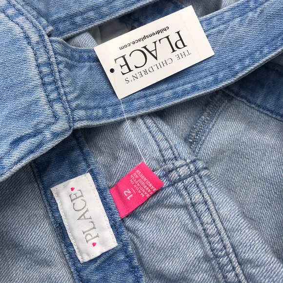 Children’s place light denim overalls - Picture 6 of 9